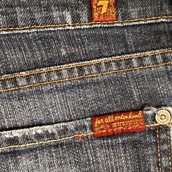 7 For All Mankind Jeans Women's 30 Blue Medium Wash Boot Cut Jeans - Picture 7 of 11